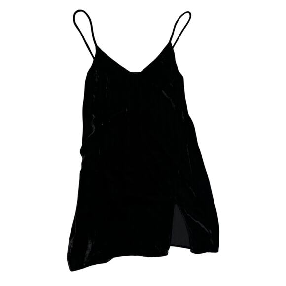 Reformation Black Velvet Tunic Dress / Tank Top – XS - Picture 1 of 5